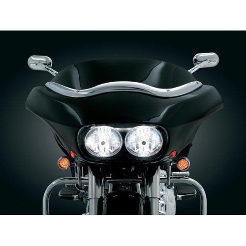 PartzBiz HD: 4412363-Kuryakyn 1370 แผ่นปิดกระจกหน้ารถ Chrome สำหรับ Harley Road Glide FLTR '98-'13 PartzBiz HD: 4412363-Kuryakyn 1370 แผ่นปิดกระจกหน้ารถ Chrome สำหรับ Harley Road Glide FLTR '98-'13
