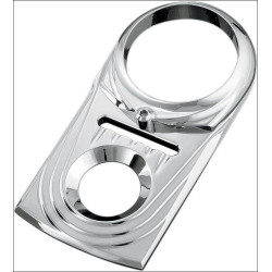 PartzBiz HD KA1522 - Kuryakyn Chrome Dash Panel Insert for Harley FX/FL Softail & Dyna Wide Glide PartzBiz HD KA1522 - Kuryakyn Chrome Dash Panel Insert for Harley FX/FL Softail & Dyna Wide Glide