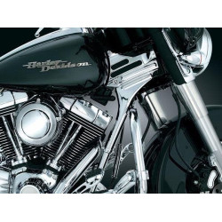 PartzBiz HD KA7866 - Kuryakyn Deluxe Neck Covers; Chrome | 7866 PartzBiz HD KA7866 - Kuryakyn Deluxe Neck Covers; Chrome | 7866