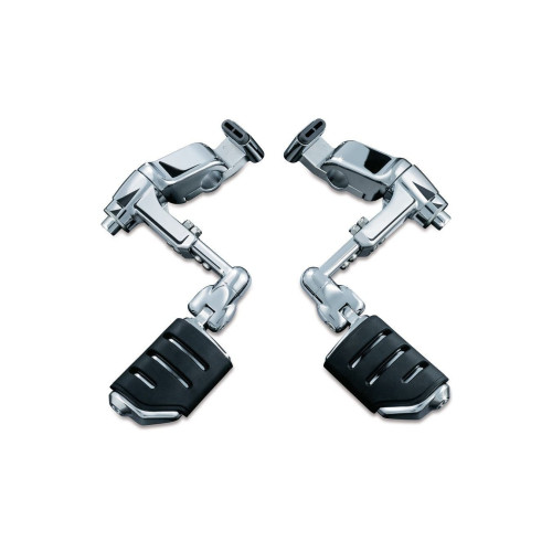 PartzBiz HD: 4412290-Kuryakyn 4081 Chrome Ergo III Cruise Mounts Trident Dually ISO-หมุด Honda GL1800 F6B | 4081