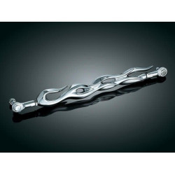 PartzBiz HD KA1072 - Kuryakyn Flame Shift Rod Cover for Harley 80-14 FLH/FLT and 86-14 Softail | 1072 PartzBiz HD KA1072 - Kuryakyn Flame Shift Rod Cover for Harley 80-14 FLH/FLT and 86-14 Softail | 1072