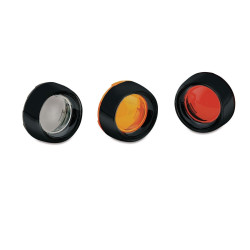 PartzBiz HD KA5480 - Kuryakyn 5480 จานลึกสีดำ Bullet Turn Signal Bezels เลนส์ควัน Harley