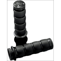 PartzBiz HD KA6340 - Kuryakyn Gloss Black ISO-Grips Universal 1” แฮนด์บาร์ Honda Suzuki | 6340 PartzBiz HD KA6340 - Kuryakyn Gloss Black ISO-Grips Universal 1” แฮนด์บาร์ Honda Suzuki | 6340