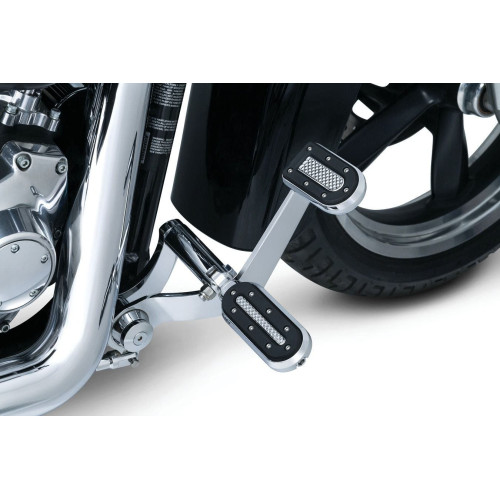 PartzBiz HD: 4412144-Kuryakyn Heavy Industry Chrome FX เบรคเหยียบ Pad สำหรับ Harley Softail Dyna XL 7037 PartzBiz HD: 4412144-Kuryakyn Heavy Industry Chrome FX เบรคเหยียบ Pad สำหรับ Harley Softail Dyna XL 7037