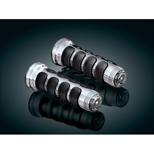 PartzBiz HD: 4412122-Kuryakyn Chrome ISO-Grips สำหรับ '06-'15 GL1800 & F6B พร้อมที่จับแบบปรับความร้อนได้ | 6183 PartzBiz HD: 4412122-Kuryakyn Chrome ISO-Grips สำหรับ '06-'15 GL1800 & F6B พร้อมที่จับแบบปรับความร้อนได้ | 6183