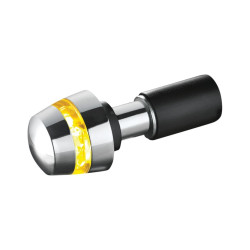 PartzBiz HD KA2558 - Kuryakyn Kellermann BL 2000 2558 Chrome Amber LED Bar End Turn Signal Harley & Metric