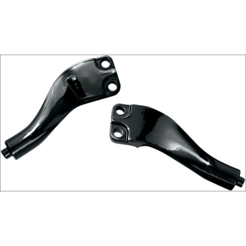 PartzBiz HD: 4412003-Kuryakyn Black Passenger Board Mounts for Harley Dyna