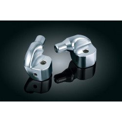 PartzBiz HD KA8848 - อะแดปเตอร์หมุดเรียวด้านหลัง Kuryakyn Chrome สำหรับ Can-Am