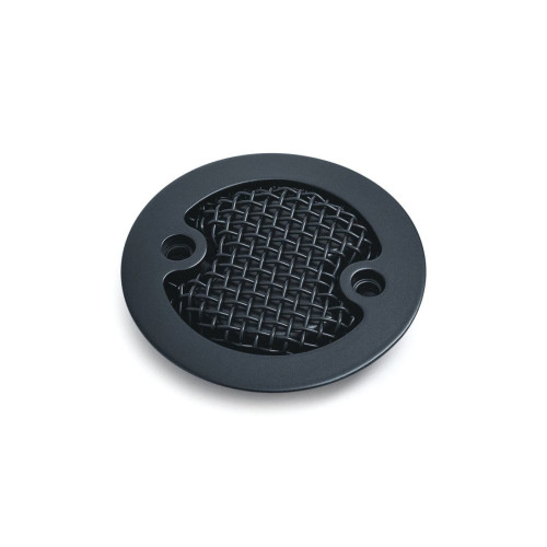 PartzBiz HD: 4411893-Kuryakyn Satin Black Mesh Timing Engine Cover for Milwaukee M8 2017-2020 6561