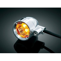 PartzBiz HD KA1645 - Kuryakyn Small Amber Run-Turn Dual Function (pr) | 1645