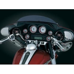PartzBiz HD KA3782 - Kuryakyn Chrome Small 2 ” Deluxe Gauge Bezels Rings สำหรับ Harley FLH/T 86-13 | 3782 PartzBiz HD KA3782 - Kuryakyn Chrome Small 2 ” Deluxe Gauge Bezels Rings สำหรับ Harley FLH/T 86-13 | 3782