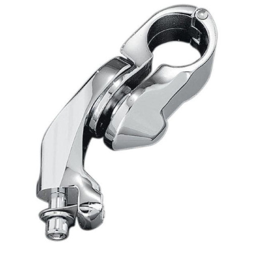 PartzBiz HD: 4411829-Kuryakyn Chrome Tour Tech Tall Rider Cruise Peg Mounts (Short) 4" For 1-1/4" Bar | 4520