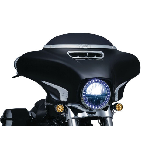 PartzBiz HD: 4411807-Kuryakyn Chrome Tri-Line Fairing Accents for 14-20 Harley Touring & Trike PartzBiz HD: 4411807-Kuryakyn Chrome Tri-Line Fairing Accents for 14-20 Harley Touring & Trike