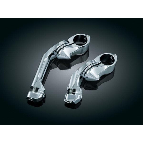 PartzBiz HD: 4411813-Kuryakyn Chrome Avg Rider Tour Tech Cruise 1/4" Mounts Long 6" Trident Pegs | 7586 PartzBiz HD: 4411813-Kuryakyn Chrome Avg Rider Tour Tech Cruise 1/4" Mounts Long 6" Trident Pegs | 7586