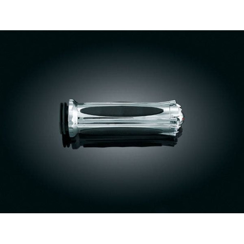 PartzBiz HD: 4411771-Kuryakyn Chrome Widow Grips w/o Throttle Boss for Harley Throttle By Wire | 6276