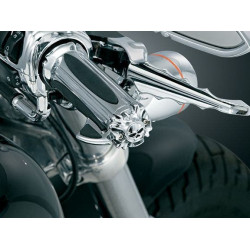 PartzBiz HD KA6278 - สัญลักษณ์ Kuryakyn Zombie สำหรับ Zombie หรือ Widow Grips พร้อม Throttle Boss | 6278