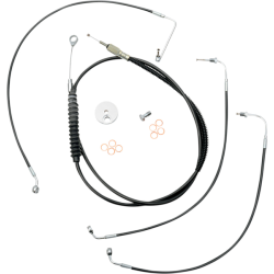 PartzBiz HD DS06620781 - ชุดสายเบรกมือจับ LA Choppers Mini Ape Hanger ”DD ” สีดำ PartzBiz HD DS06620781 - ชุดสายเบรกมือจับ LA Choppers Mini Ape Hanger ”DD ” สีดำ