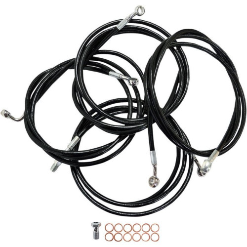 PartzBiz HD: 4411646-ชุดสายแฮนด์ไวนิลสีดำ La Choppers '13 CVO & '14 Harley FLH - 12 ”-14 ” - LA-8052KT-13B PartzBiz HD: 4411646-ชุดสายแฮนด์ไวนิลสีดำ La Choppers '13 CVO & '14 Harley FLH - 12 ”-14 ” - LA-8052KT-13B