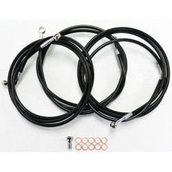 PartzBiz HD DS17413906 - ชุดสายเบรคสแตนเลส La Choppers ไวนิลสีดำสำหรับ Harley Touring รุ่น 14 - 12 ”-14 ” PartzBiz HD DS17413906 - ชุดสายเบรคสแตนเลส La Choppers ไวนิลสีดำสำหรับ Harley Touring รุ่น 14 - 12 ”-14 ”