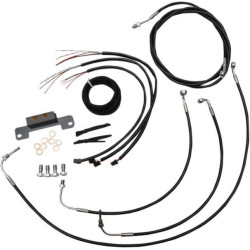 PartzBiz HD DS06620211 - ชุดสายไฟและสายไฟ LA Choppers Standard 12-14 Bars สีดำ ไม่มี ABS Harley M8 17-Up PartzBiz HD DS06620211 - ชุดสายไฟและสายไฟ LA Choppers Standard 12-14 Bars สีดำ ไม่มี ABS Harley M8 17-Up