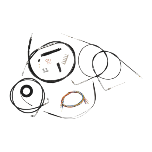 PartzBiz HD: 4411567-La Choppers Complete Black Vnyl Cable Line 15"-17" Kit Harley 00-06 FXST/B/C | LA-8130KT2-16B PartzBiz HD: 4411567-La Choppers Complete Black Vnyl Cable Line 15"-17" Kit Harley 00-06 FXST/B/C | LA-8130KT2-16B