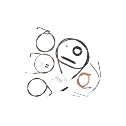 PartzBiz HD DS06101528 - La Choppers ชุดสายไฟ Midnight Cable Line 12 ”-14 ” Kit Harley 04-06 Sportster | LA-8310KT2-13M