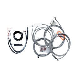 PartzBiz HD DS06101250 - La Choppers ชุดสายไฟสแตนเลส 12 ” - 14 ” Harley 14-15 FLHX ABS | LA-8052KT2-13 PartzBiz HD DS06101250 - La Choppers ชุดสายไฟสแตนเลส 12 ” - 14 ” Harley 14-15 FLHX ABS | LA-8052KT2-13