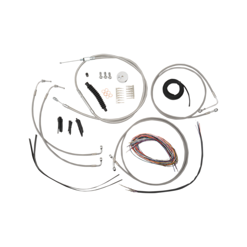 PartzBiz HD: 4411422-La Choppers Complete Stainless Cable Line 18"-20" Kit Harley 08-13 FLH/X/R ABS | LA-8051KT2-16 PartzBiz HD: 4411422-La Choppers Complete Stainless Cable Line 18"-20" Kit Harley 08-13 FLH/X/R ABS | LA-8051KT2-16