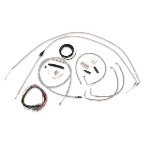 PartzBiz HD: 4411371-La Choppers เคเบิลสเตนเลสครบชุด 18 ”-20 ” Kit Harley 96-06 FLHR FLTR | LA-8006KT2A-19 PartzBiz HD: 4411371-La Choppers เคเบิลสเตนเลสครบชุด 18 ”-20 ” Kit Harley 96-06 FLHR FLTR | LA-8006KT2A-19