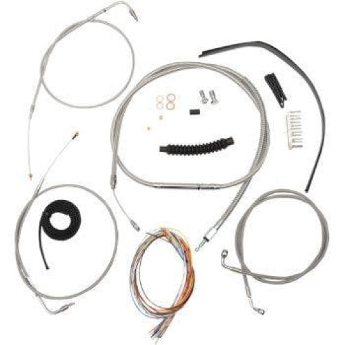 PartzBiz HD: 4411374-สายสแตนเลส La Choppers 18 ”-20 ” Kit Harley 99-03 Sportster | LA-8300KT2-19
