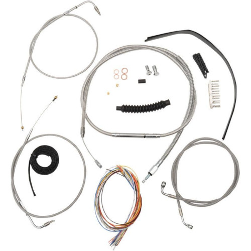 PartzBiz HD: 4411377-La Choppers Complete Stainless Cable Line Mini Ape Kit Harley 04-06 Sportster | LA-8310KT2-08 PartzBiz HD: 4411377-La Choppers Complete Stainless Cable Line Mini Ape Kit Harley 04-06 Sportster | LA-8310KT2-08