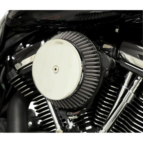 PartzBiz HD: 4411340-LA Choppers LA-2392-03 ชุดกรองอากาศอลูมิเนียมทรงกลม Chrome Harley M8 17-Up Best New Upgrade Filter Performance Intake