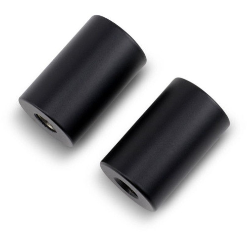 PartzBiz HD: 4411302-LA Choppers LA-7335-02RM Flat Black 2" Straight 1-1/4" Handlebar Risers Custom Chopper Motorcycle Bike Universal Harley Davidson Metric Indian Upgrade Replacement Handle Bar Mount Extenders 0602-1016 06021016