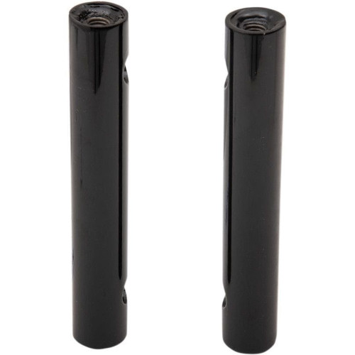 PartzBiz HD: 4411310-LA Choppers LA-7335-08RB Gloss Black 8" Straight 1-1/4" Handlebar Risers Custom Chopper Motorcycle Bike Universal Harley Davidson Metric Indian Upgrade Replacement Handle Bar Mount Extenders 0602-1024 06021024