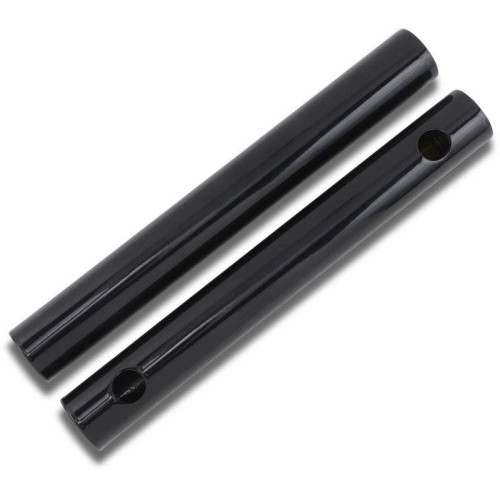 PartzBiz HD: 4411313-LA Choppers LA-7335-10RB Gloss Black 10" Straight 1-1/4" Handlebar Risers Custom Chopper Motorcycle Bike Universal Harley Davidson Metric Indian Upgrade Replacement Handle Bar Mount Extenders 0602-1027 06021027