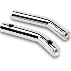 PartzBiz HD DS06021029 - LA Choppers LA-7336-06R Chrome Kage Fighter 6 ” Risers 1-1/4 ” Pullback 1-1/4 ” เส้นผ่านศูนย์กลาง มอเตอร์ไซค์ชอปเปอร์แบบกำหนดเอง จักรยาน Universal Harley Davidson เมตริก Indian Upgrade Replacement Handle Bar Mount Extenders 0602-1029 06021029