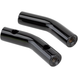 PartzBiz HD DS06021030 - LA Choppers LA-7336-06R Gloss Black Kage Fighter 6" Risers 1-1/4" Pullback 1-1/4" Diameter Custom Chopper Motorcycle Bike Universal Harley Davidson Metric Indian Upgrade Replacement Handle Bar Mount Extenders 0602-1030 06021030