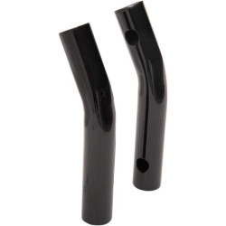 PartzBiz HD DS06021033 - LA Choppers LA-7336-08RB Gloss Black 8" Risers 1-1/4" Pullback 1-1/4" Diameter Custom Chopper Motorcycle Bike Universal Harley Davidson Metric Indian Upgrade Replacement Handle Bar Mount Extenders 0602-1033 06021033