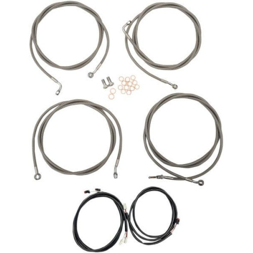 PartzBiz HD: 4411242-ชุดสายไฟ LA Choppers Plug Play 12-14 Ape Hanger ABS Harley Touring 17-Up