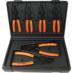 PartzBiz HD DS38500319 - Lang Tools 6 Piece Snap Ring Internal & External Plier Set | 3497
