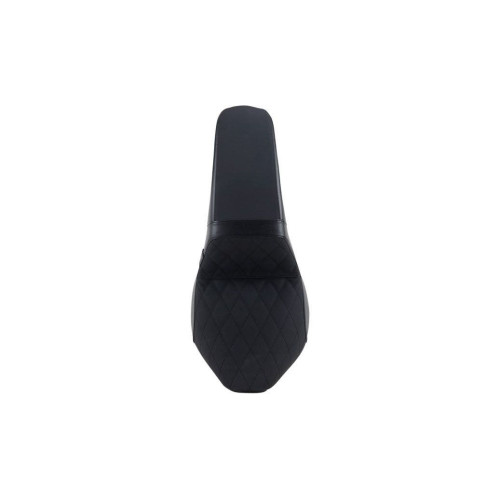 PartzBiz HD: 4411167-Le Pera Black Kickflip 2-Up Seat Diamond Gripp Tape Harley Softail Fat Boy 18-21