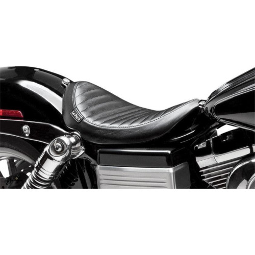 PartzBiz HD: 4411173-Le Pera Black Lil Nugget Slammed Low Profile Solo Seat สำหรับ Harley 06-16 Dyna | LK-111PT