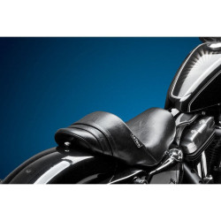 PartzBiz HD LPLBK-416BLK - Le Pera LBK-416BLK Stubs Spoiler Solo Seat w/ Black Stripes Sportster XL 07-09 | LBK-416BLK