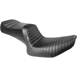 PartzBiz HD LPLK-587PT - Le Pera LK-587PT Tailwhip 2-Up Seat Pleated สีดำ Harley Touring FL 08-23