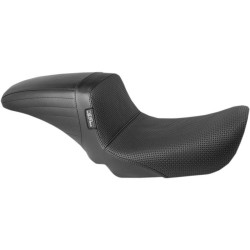 PartzBiz HD LPLK-591BW - Le Pera LK-591BW Basket Weave สีดำ KickFlip Solo Seat Harley Dyna 06-17 | LK-591BW