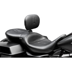 PartzBiz HD LPLK-767BR - Le Pera LK-767BR Black RT66 2 up Seat w/ Driver Backrest Harley FLH 08-17 | LK-767BR