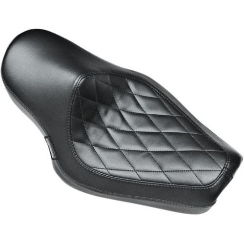 PartzBiz HD: 4410930-Le Pera LK-806 DM Diamond Stitch สีดำ Villian Solo Seat Harley Sportster 10-17 | LK-806DM