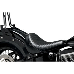 PartzBiz HD LPLKS-007PT - Le Pera LKS-007PT Pleated Black Bare Bones Solo Seat Harley Softail FXS & FLS | LKS-007PT