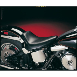PartzBiz HD LPLN-007 - Le Pera LN-007 ตะเข็บดำเรียบ Bare Bones Solo Seat 84-99 Softail FXST FLST | LN-007