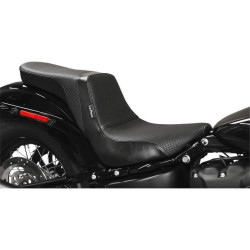PartzBiz HD LPLY-590BW - Le Pera LY-590BW สีดำ Basketweave Kickflip 2-UP Seat 18-23 Harley Davidson Softail Street Bob Slim FXBB FLSL Custom Classic Upgrade เปลี่ยนรถจักรยานยนต์จักรยานอานผู้โดยสาร 0802-1154 08021154